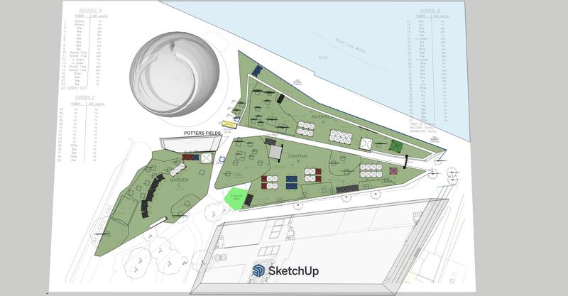 3D visualisation — overall site plan